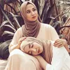 무슬림 헤드 스카프 아랍 hijab 소프트 모달 저지 스카프 Femme Musulman Hijabs 이슬람 Shawls 및 랩 헤드 스카프 터번