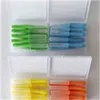 60 Pcs PushPull Escova Interdental 07 MM Palito Dental Limpadores Interdentais Fio Ortodôntico Palito Escova de Dentes Oral Care4679313