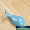 Chopsticks 1pcs Lucky Whale Ceramic Holder Kinesisk stil Hem El Keramik Gullig Kök Porslin Fabrikspris Expert Design Kvalitet Senaste Stil Original Status