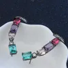 Bianco Nero Rame Colorato Cubic Zirconia Orecchini a clip Gioielli di moda Orecchino Femminile Festa di nozze Regalo per gioielli da donna