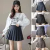 Pleated skirt women's autumn and winter product woolen short skirt high waist a-line slimming plus size fat mm skirt 210412