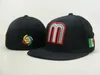 Mexico National Team Fitted Teams Hats Snapback Soccer Baseball Caps Football Hat Hip Hop Sports Fashion