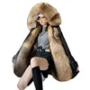 Dikke warme parka jas vrouwen winter hooded lange casual plus fluwelen mode top parker jassen elegante meisje s 211220