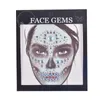 Halloween color face stickers Acrylic DIY tattoos Facial makeup Music Festival Trendy Shiny Decoration 3D Crystal Sticker