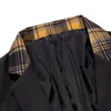 Plaid blazers män vårtryckning dräkt jacka män smal klubb scen sångare blazer manlig stilisk formell smoking jacka 3xl