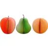 Party Favor Creative Fruit Shape Notes Paper Cute Apple Lemon Pear Notes Strawberry Memo Pad Sticky Paper School Office Supply T2I52187