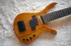 FACTORY OUTLET-7 Strings Mahogany Electric Bass Chitarra con mappa Impiallacciatura di grano, Fretboard in palissandro