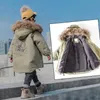 Модная детская парка Parka Winter Winterbreaker для мальчиков толстая хлопчатобумажная одежда подросток детей комбинезон TZ930 H0909