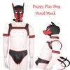 Nxy zabawki dla dorosłych seksowny mężczyzna szczeniak gra pies niewola maska ​​maska ​​obrońca armband cosplay fantasy gier gier niewolniczy szczeniak roli pary 12064185305