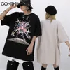 T-shirts Chemise Hip Hop Japonais Dessin Animé Anime Fille T-shirts Streetwear Harajuku Mode Été Lâche Casual T-shirts Tops 210602
