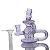 Mini Design Rosa Pink Pequeno Bongo de Vidro Reciclagem Platas de Hookah Plataformas com Tigela de 14m