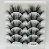 5 paires de cils de vison 3D 16 styles épais longs faux cils outils de maquillage des yeux