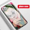 TPU+Tempered Glass Comics Joker phone Cases for iphone 12 mini 11 pro max 6 6s 7 8 plus X XR XS MAM SE2 SAMSUNG S8 S9 S10 E s20 s21 ultra NOTE 9 10 cellphone shell cover2552916