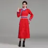 Ethnische Kleidung, Kleid im mongolischen Stil, Tang-Anzug, Winterkleidung, Damen-Cheongsam, mit Baumwolle gepolsterte Robe, mit Fleece gefüttert, gepolstert, warmes asiatisches Kostüm