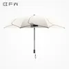 女性の超軽量の携帯用折りたたみ明確な傘の二重の使い方50％傘
