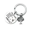 nouveau porte-clés en acier inoxydable pendentif enseignants graines de plantes qui poussent arbre de vie créatif décoration porte-clés cadeau du jour de l'enseignant EWA5996