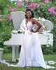 2021 Simple Sexy African Mermaid Wedding Dresses Arabic Bride Gowns Jewel Neck Illusion Lace Appliques Crystal Beads Satin Detachable Train Overskirts Plus Size