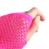 Women Gloves Hollow Out Holes Sexy Punk Goth Ladies Disco Dance Costume Fingerless Mesh Fishnet Gloves 6pairs/12PCS