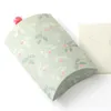 Scatole di imballaggio di cartone bianco fiore spezzato puro e fresco originalità piega cuscino scatola piccolo regalo Sweetbox 0 32mz T2