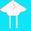 Keepsake DIY Painting Colorful Flying Foldable Outdoor Beach Kite Children Kids Blank Butterfly Kites Fish Sport Funny Toy 313 H19293918