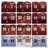 NCAA Vintage 1986 Burgogne 50th Retro Football #70 Sam Huff 17 Doug Williams 71 Charles Mann 21 Sean Taylor 33 Sammy Baughs Jerseys