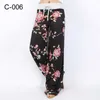 Leosoxs Vår Höst Loose Beach Kvinnors byxor Fashion Blommig Print Drawstring Wide Ben Ladies Long Sweatpants Plus Size 210925