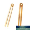 Pastry Tools 2Pcs Magnetic Bamboo Toaster Tongs Natural Wooden Kitchen Space-saving Modern Family Dining