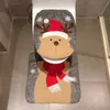 Juldekorationstillbehör Toalett Toalettstolar Kreativ layout Klä upp två uppsättningar