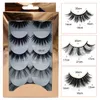 5 couns 5D Mink Eye Lashes Natural Faux Cils Souffle Soft Faux Eyelashes Extension Maquillage J068