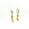 Real Indian 18K BIG Gold dangle Wedding Variations Different CZ STUDS Jhumka Drop Earrings Stud etc LARGE LEAVES