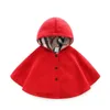 Vente en gros et au détail Bébé Marque Vêtements Poncho Coupe-Vent Garçons Filles Épaissir Chaud Manteaux À Capuche Outwear Enfants Cape Enfants Châle Au Détail 3 Couleurs