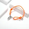 Unisex Mode Klassieke Stijl ketting minnaar armband slot hanger roestvrij staal wit zwart rood blauw oranje groen geel 8 kleuren touw breien bangle voor moeder cadeau