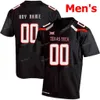 Niestandardowe Texas Tech College Football Jersey 55 E.J. Holub 56 Jack Anderson 58 Madison Akamnonu 62 Le'raven Clark Mężczyźni Kobiety Młodzież Zszyty