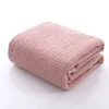 Japanese Style Cotton Waffle Blanket, Towel, Comfortable and Breathable Break , Lounge