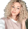 2021 Nouvelles perruques africaines perruque de tête explosée Europe et États-Unis perruque tendance de la mode femme cheveux courts bouclés blonde petites perruques de cheveux bouclés