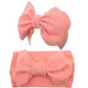 10Pcs/lot Big Bow Baby Headband For Girl Wide Ribbed Nylon Headband,born Headwrap Toddler Headband,Kids Baby Hair Accessories 211023