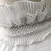 蝶ネクタイの女性のハーフシャツの取り外し可能な襟のための襟の白い色の白い偽のカラーブラウスセーター偽