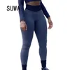High street fashion workout kläder skinny byxor sweatpants kvinnor midja penna byxor vintage casual leggings försäljning 210525