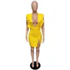 Kvinnor Klänningar Sommar Ankomst Deep V Neck Party Night Club Sexig Mini Dress Partihandel Kläder Streetwear 210525