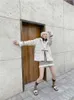 레오파드 인쇄 가짜 모피 후드 재킷 여성용 후드 워리 겨울 패션 코트와 자켓 따뜻한 겉옷 210427