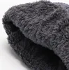 Zimowe Ciepłe Mężczyźni Fleece Beans Outdoor Sports Crochet Knit Sport Ice Snow Cap Knitting Plush Liner Warmer Wool Ski Hat Soft Baggy Akrylowe Slouchy Gorros Beanie