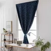 Nowoczesne kurtyny do salonu Sypialnia Silver Stars Blackout Curtain Beige Blue Green Granatowy Różowy panel Zasłony 210712