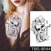 Vattentät tillfällig tatuering klistermärke svart sexig blommor orm mandala flash tatoo henna body art överförbar falsk tato kvinna man y8977173