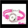 Charm Jewelrybracelet Diy Aessories Est Design Jewelry Wholesale Buttons Snap Noosa Chunks Leather Bracelets For Women Drop Delivery 2021 Pid