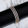 Topgrillz 4MM سلسلة التنس مثلج مكعب زركون خلخال المختنق الهيب هوب الأزياء سحر مجوهرات للهدايا يمكن تعديلها