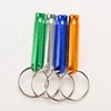 سلاسل المفاتيح 1pc Sport Camping Hunting Mini Whistle keychain aluminium keyring for out ourdive survival safety miri22