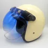 Мотоциклетные шлемы Headbone Винтажный шлем Casco Ретро Moto Motorbike белый с точкой объектива одобрено 3/4 открытое лицо