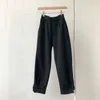 Nomikuma Primavera Donna Split Harem Pantaloni Stretch Vita alta Coreano Solido Pantaloni alla caviglia Casual Nuovi Pantaloni Mujer 6E330 210427