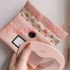 Designer Hair Brushes Pink Wooden Comb With a Pocket Styling Tool Girl Hairs Beauty Product