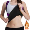 2020 Nya Kvinnor Hot Body Suit För Slimming Viktminskning Fat Burning Sweat Shaper Bastu FitnVest Gym Tank Top Shirts x0507